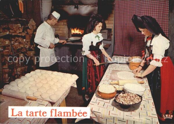 Baeckerhandwerk Trachten Tarte Flambee Flammekueche