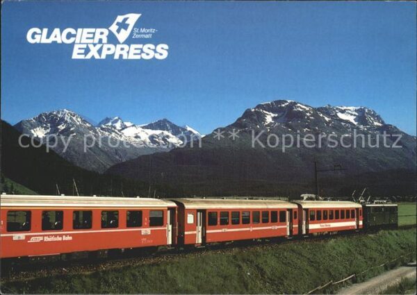 Eisenbahn Glacier-Express Oberengadin Berninagrup