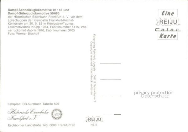 Lokomotive Dampf-Schnellzuglokomotive 01118 und Da – Bild 2