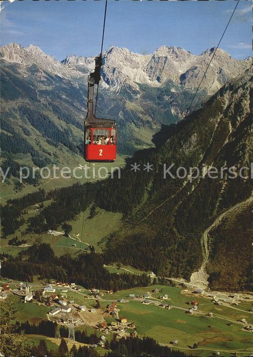 Seilbahn Walmendingerhorn Mittelberg Hammerspitz