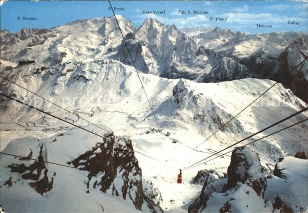 Seilbahn Dolomiti Passo Pordoi Marmolada Gran Ve