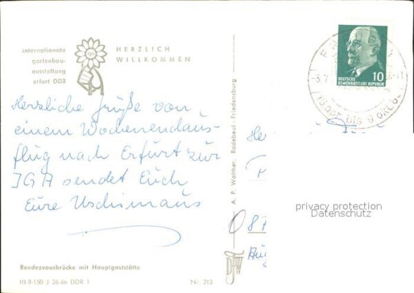 Gartenbauaustellung Erfurt Rendezvousbrücke Hauptgaststätte – Bild 2