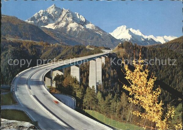 Bruecken Bauwerke Europa-Brücke Silltal Stubaier Alpen