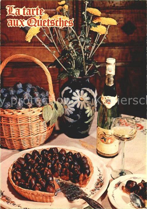 Lebensmittel Recette Tarte aux Quetsches a l'Alsacie