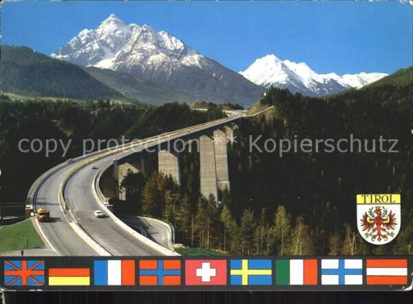 Bruecken Bauwerke Europabrücke Innsbruck Serles Stubaier