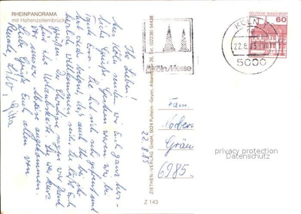 Motorschiffe Rheinpanorama Hohenzollernbrücke Köln D – Bild 2