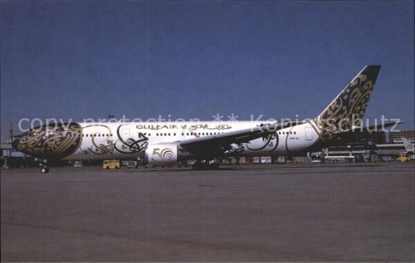 Flugzeuge Zivil Gulf Air Boeing 767-300 Special 50 Year