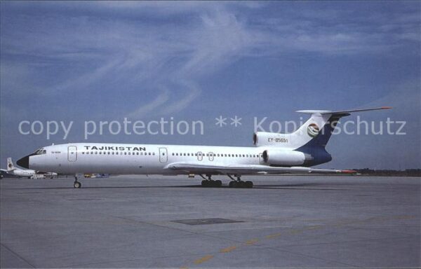 Flugzeuge Zivil Tajikistan Airlines Tupolev Tu-154 EY-8
