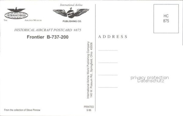 Flugzeuge Zivil Frontier B-737-200 N217US – Bild 2