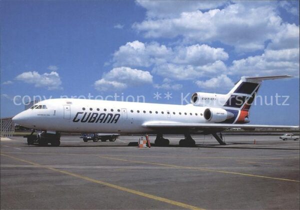 Flugzeuge Zivil Cubana Yak-42D CU-T1277 c/n 45204230162