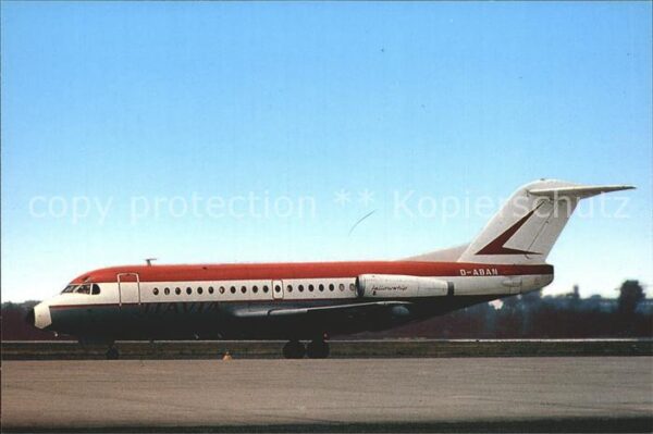 Flugzeuge Zivil Itavia Fokker F28 Mk. 1000 D-ABAN c/n 1