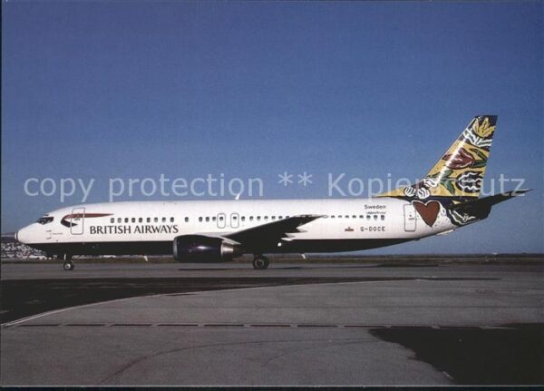 Flugzeuge Zivil British Airways Flower Field colours Bo
