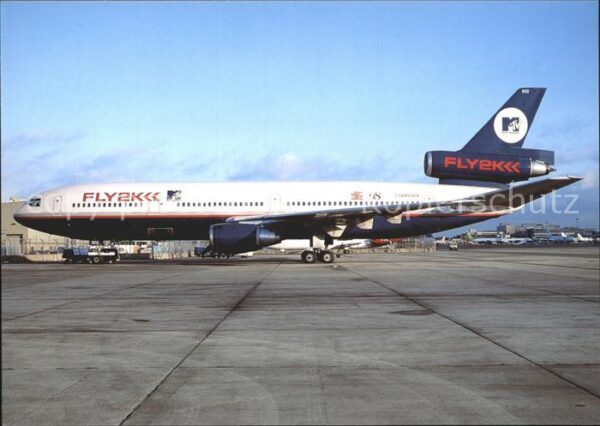 Flugzeuge Zivil FLY 2K MTV colours McDDouglas DC-10-10