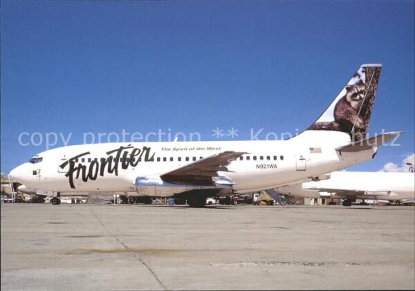 Flugzeuge Zivil Frontier Raccoon tail Boeing 737-200 N9