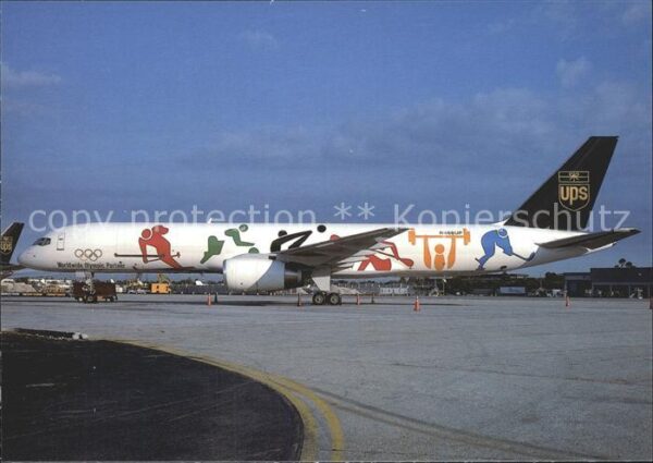Flugzeuge Zivil UPS United Parcel Service Olympic colou