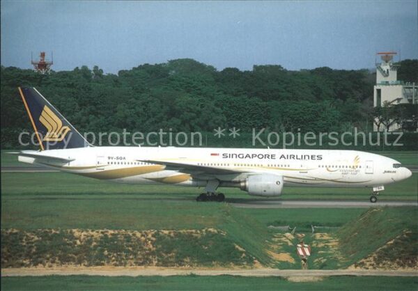 Flugzeuge Zivil Singapore Airlines 50th Anniversay Mark