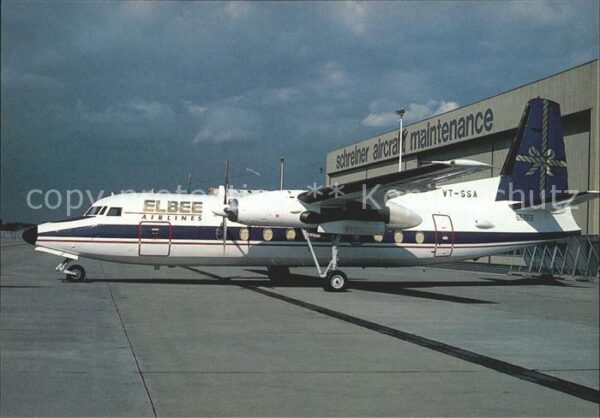 Flugzeuge Zivil Elbee Airlines Fokker F27 Mk 200 VT-SSA
