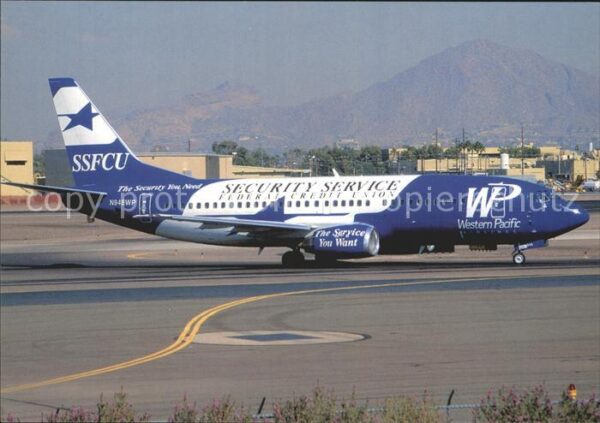 Flugzeuge Zivil Western Pacific SSFCU colours Boeing 73