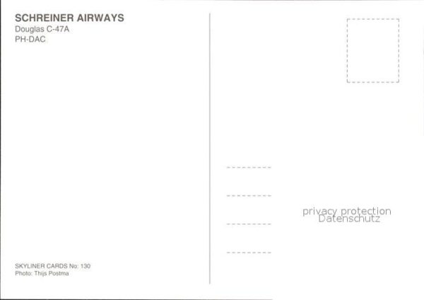 Flugzeuge Zivil Schreiner Airways Douglas C-47A PH-DAC – Bild 2