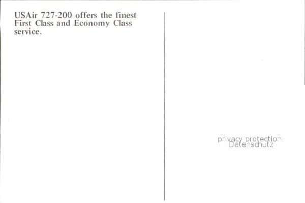 Flugzeuge Zivil USair 727-200 offers the finest First C – Bild 2