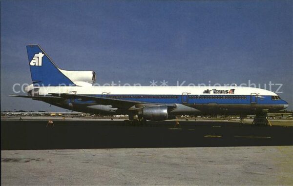 Flugzeuge Zivil AIRBORNE POSTCARD NO.124 Lockheed L.101