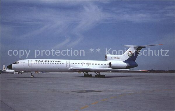 Flugzeuge Zivil Tajikistan Airlines Tupolev Tu-154 EY-8