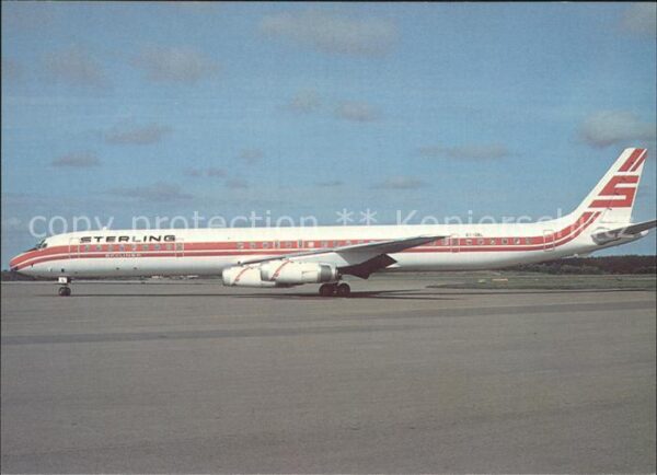 Flugzeuge Zivil Sterling Airways DC-8-63 at Stockholm-A