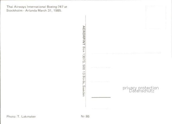 Flugzeuge Zivil Thai Airways International Boeing 747 S – Bild 2