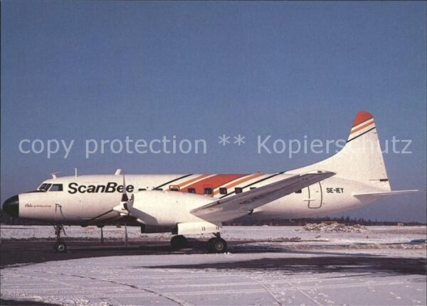 Flugzeuge Zivil Scan Bee Convair 580 SE-IEY Landwetter