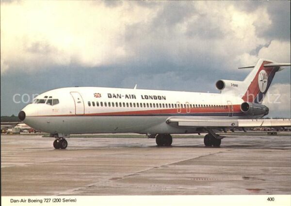 Flugzeuge Zivil Dan-Air boeing 727-200 medium range jet