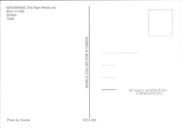 Flugzeuge Zivil NATIONWIDE (The Right Whale c/s) BAC-11 – Bild 2