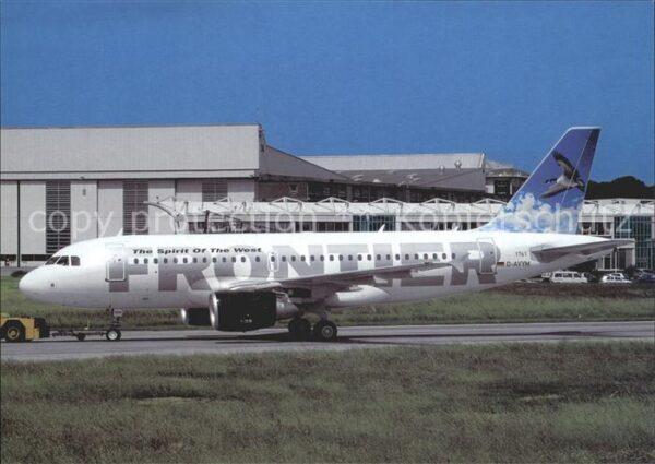 Flugzeuge Zivil Frontier flying duck tail. LHS Airbus 3