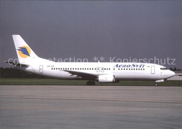 Flugzeuge Zivil BOEING 737-448 UR-VVE cn 24521 Praha (P