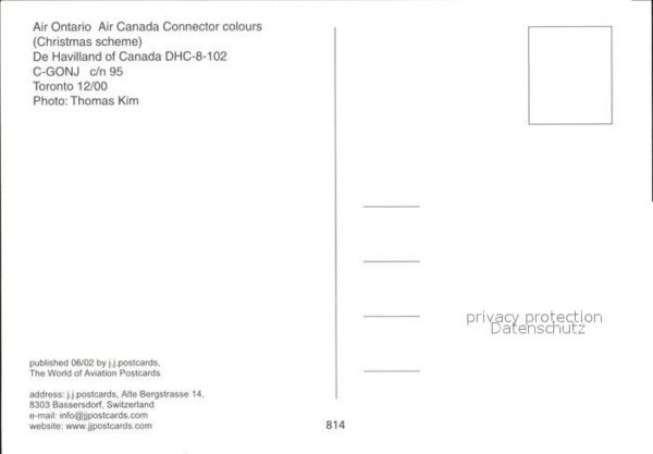 Flugzeuge Zivil Air Ontario Air Canada Connector colour – Bild 2