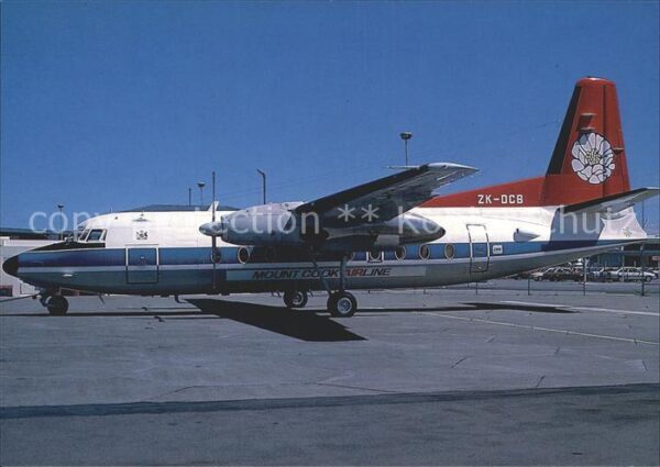 Flugzeuge Zivil Mount Cook Airline Fokker F27 Mk200 ZK-
