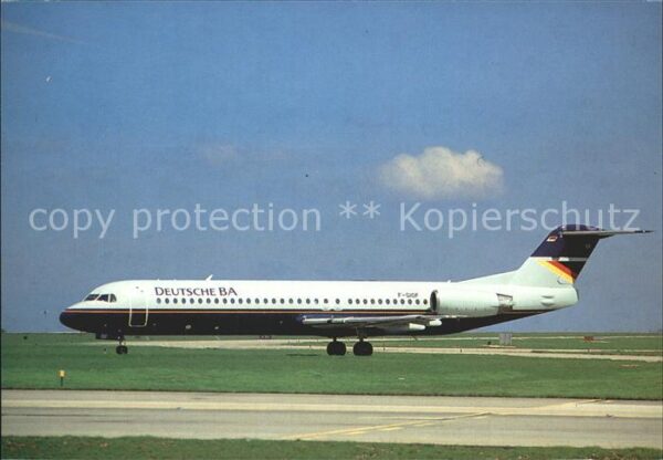 Flugzeuge Zivil Deutsche B.A. Fokker F.100 (F-GIOF) Par