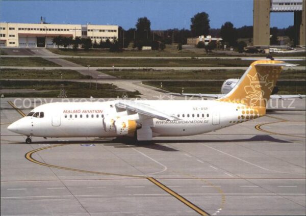 Flugzeuge Zivil Malmo Aviation Avro RJ100 Budapest