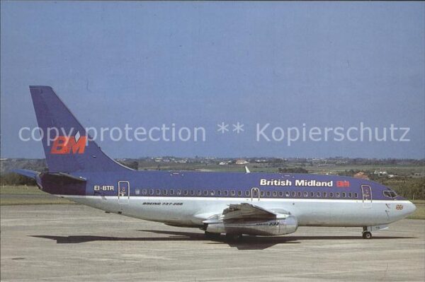 Flugzeuge Zivil British Midland Boeing 737-2Q8 EI-BTR J