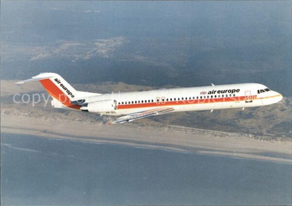 Flugzeuge Zivil Fokker 100 Air  Europe