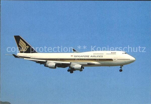 Flugzeuge Zivil Singapore Airlines Boeing 747-400 9V-SM
