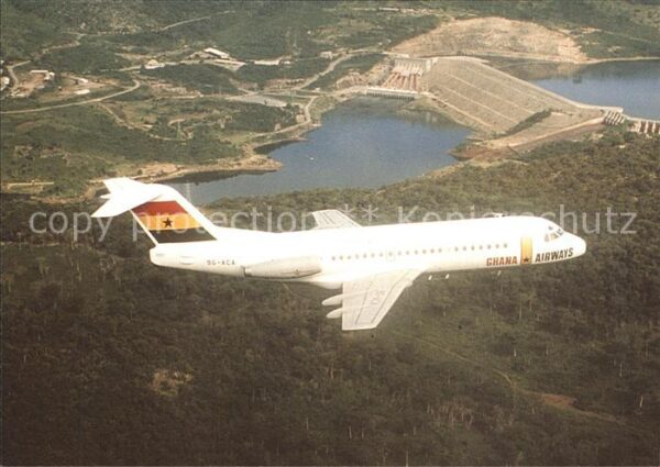 Flugzeuge Zivil Ghana Airways Fokker F28-MK2000 9G-ACA