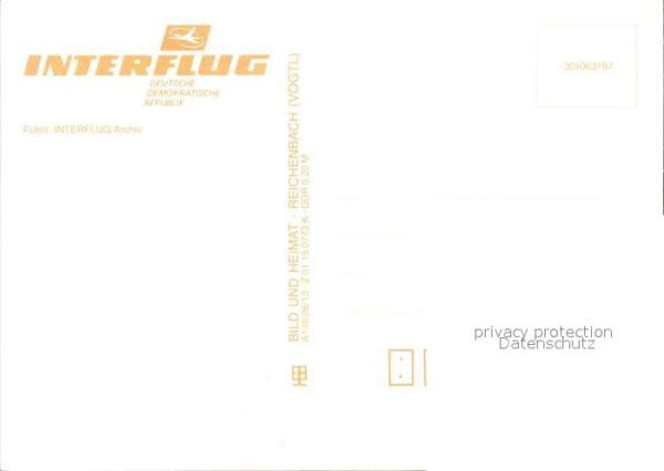 Flugzeuge Zivil Interflug – Bild 2