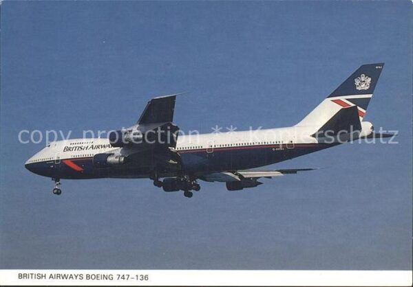 Flugzeuge Zivil Boeing 747-136 G-AWNJ British Airways L