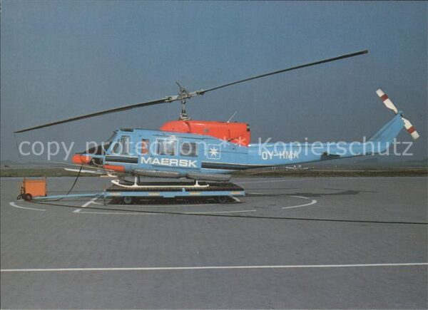 Hubschrauber Helikopter Maersk Air Bell 212 OY-HMA Esbjerg Airp