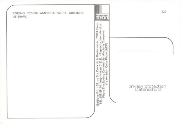 Flugzeuge Zivil Boeing 737-300 America West Airlines (N – Bild 2