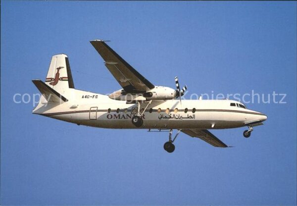 Flugzeuge Zivil Fokker F27-500 OMAN Air A40 FG Bangkok