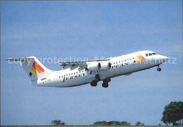 Flugzeuge Zivil Jersey European BAe 146-300 G-JEAL Jers