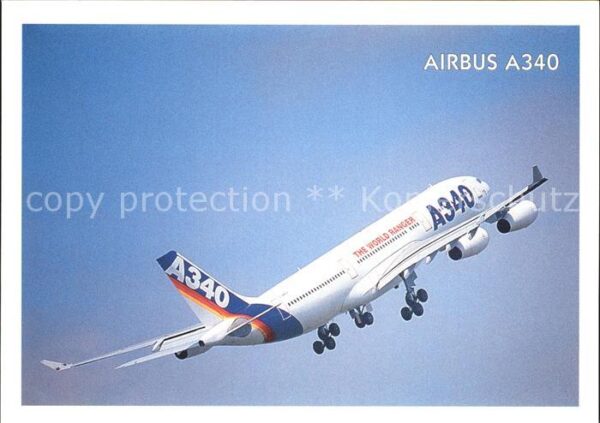 Flugzeuge Zivil Airbus A-340 The world Ranger