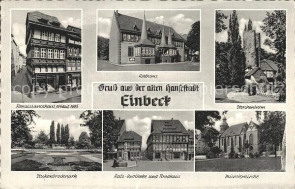 Einbeck Niedersachsen Storchenturm Rathaus Stukenbrockpark Mü
