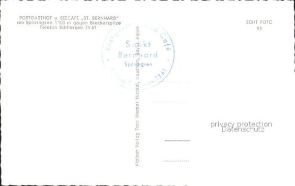 Spitzingsee Postgasthof und SeeCafe St. Bernhard – Bild 2